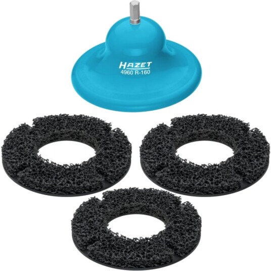 Hazet 4960R 160/4 Slipehjul Metall 500 Rpm Sort Blå 16 Cm 3 Stykker