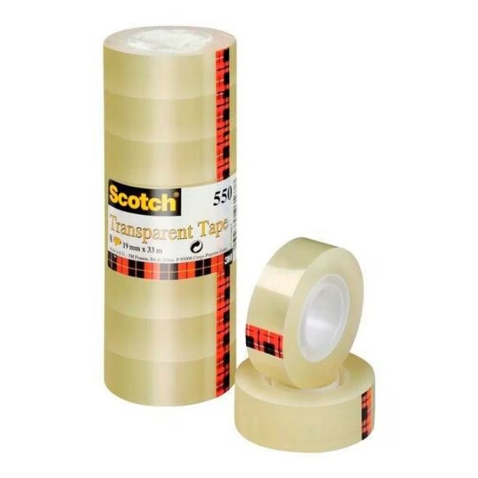 Festeteip Scotch Gjennomsiktig (19 x 33 mm) (8 enheter)