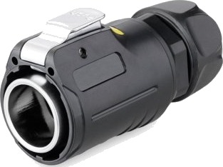 Alcasa S1 Ic01-24R01 Rj45 Sort Hankjønn/Hunkjønn Rett Metall Silikagel Zink Ip65 Ip67