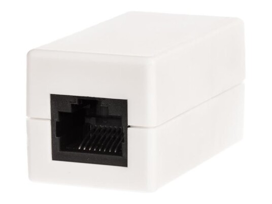 Netrack - Nettverkkopler - Rj-45 (Hunn) Til Rj-45 (Hunn) - Utp - Cat 5E - Hvit