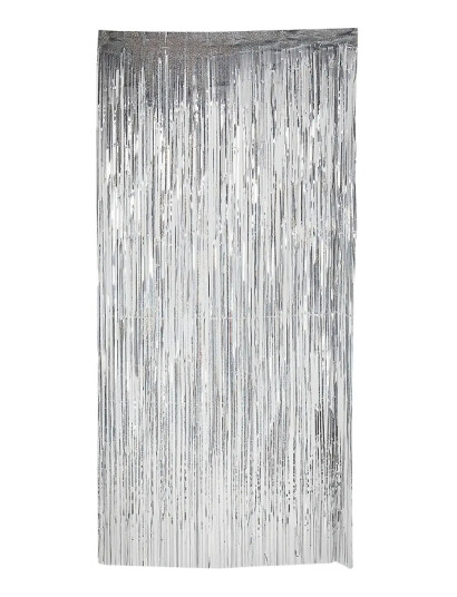 Joker Door Curtain Holographic Silver 92 X 240 Cm Silver 92X240CM Joker Door Curtain Holographic Silver 92 X 240 Cm Silver 92X240CM