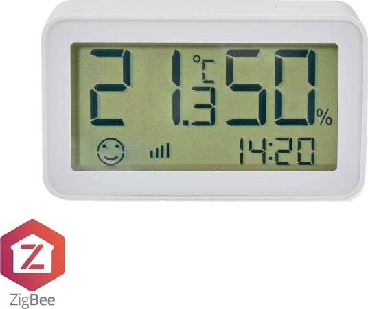 SmartLife Klimasensor | Zigbee 3.0 | Batteri drevet | Android™ / IOS | Hvit