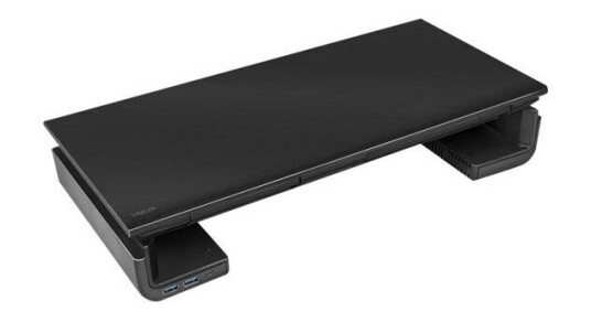 LogiLink Ergonomisk Monitor Stativ med USB-hub 420-520 mm Svart