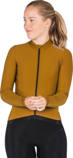 FUSION Thermal Langermet Sykkeltrøye Dame Brun XL