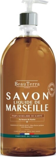 BeauTerra Marseille flytende sĂ„pe â SheasmĂžr â 1 l BeauTerra Marseille flytende sĂ„pe â SheasmĂžr â 1 l
