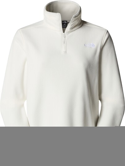 The North Face Women's Glacier Fleece 1/4 Zip Jacket White Dune XS