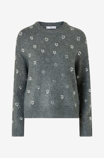 Mango Genser Sweater Brillo Grå