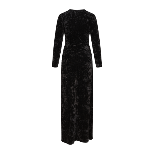 Adalyn Dress Black M Velour maxi dress