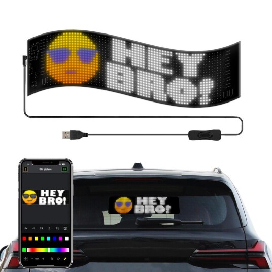 Pixel matrix panel 32x96 Bluetooth 5V USB