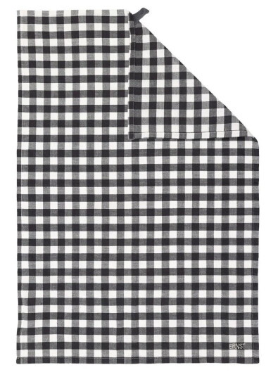Ernst kjøkkenhåndkle rutete 47x70 cm Gråblå-hvit Ernst kjøkkenhåndkle rutete 47x70 cm Gråblå-hvit