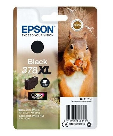 Epson 378XL Black Ink - Blekkpatron Svart Epson 378XL Black Ink - Blekkpatron Svart