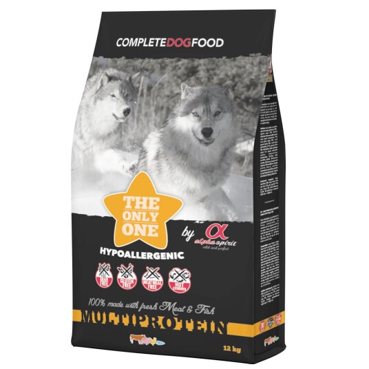Alpha Spirit The Only One Multiprotein Hundefôr 12 kg - Glutenfri og Kaldpresset Alpha Spirit The Only One Multiprotein Hundefôr 12 kg - Glutenfri og Kaldpresset