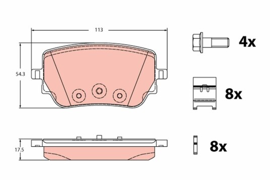 Bremseklosser TRW GDB2331