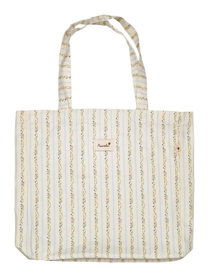 Maanesten Canvas Totebag Summer Stripes Blue - Blue - ONE SIZE Maanesten Canvas Totebag Summer Stripes Blue - Blue - ONE SIZE