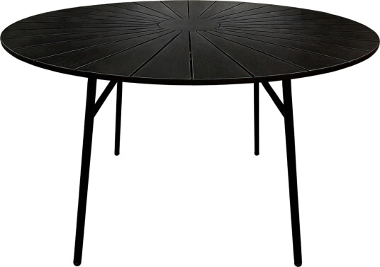 Tunis spisebord utendørs 120 cm rundt Svart/Svart Tunis spisebord utendørs 120 cm rundt Svart/Svart
