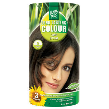 Henna Plus Henna Hårfarge Plus 5 Light Brown Long Lasting Colour  40 ml