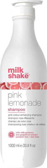 Milk Shake Pink Lemonade Sjampo 1000 ml for Farget Lyst Hår Milk Shake Pink Lemonade Sjampo 1000 ml for Farget Lyst Hår