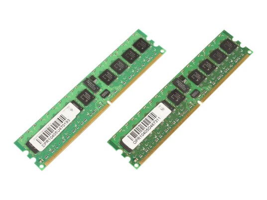 CoreParts DDR2 - sett - 2 GB: 2 x 1 GB - DIMM 240-pin - 667 MHz / PC2-5300 - registrert