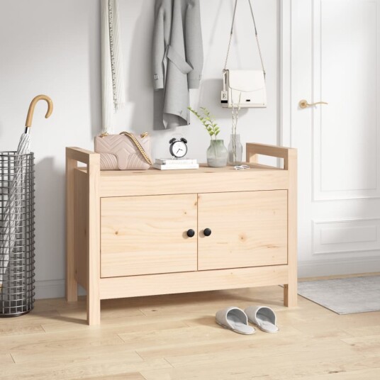 vidaXL Gangbenk 80x40x60 cm heltre furu vidaXL Gangbenk 80x40x60 cm heltre furu