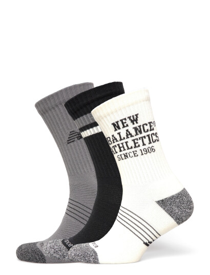 New Balance Active Graphic Crew Socks 3 Pack Multi/patterned XL