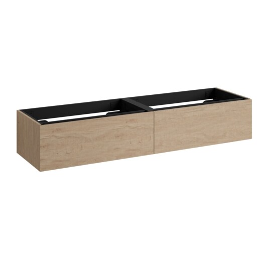 Vikingbad MIE Demi Slett Servantskap Mål: B120 180Xh46xd29 cm Skandinavisk eik / 120cm Dobbel