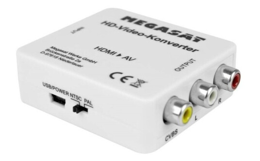 Megasat Av Konverter Megasat Hd-Video-Konverter (Hdmi Zu Av) [Hdmi - Av] 1920 X 1080 Pixel