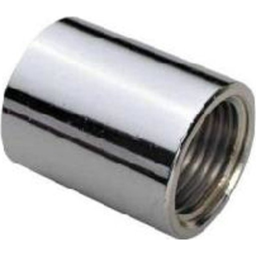 Messing muffe krom 1/2"