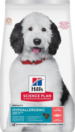 Hill'S Science Plan Tørrfôr Science Plan Hypoallergenic Adult Large Med Laks 2 X 14 kg