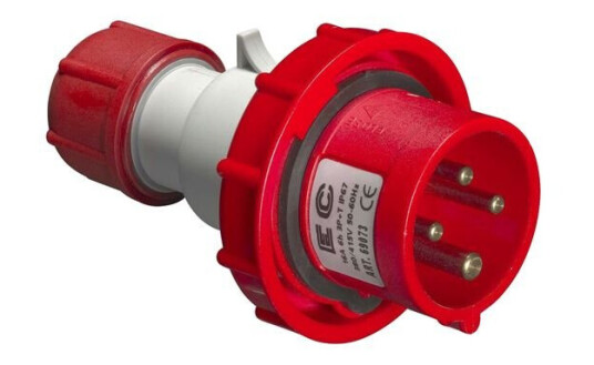 EC Støpsel 400V 32A 3P+J IP67 EC69077 EC Støpsel 400V 32A 3P+J IP67 EC69077
