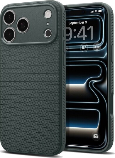 Spigen Liquid Air Mobildeksel i Abyss Green for iPhone 17 Pro/18 Pro