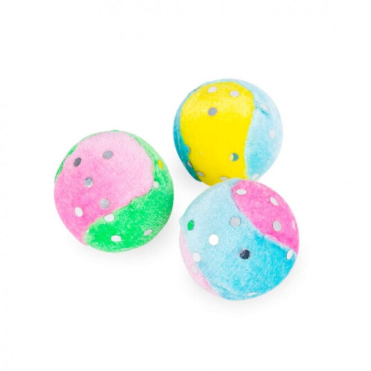 Little&Bigger Pure Purr Fargerike Baller 3-Pack