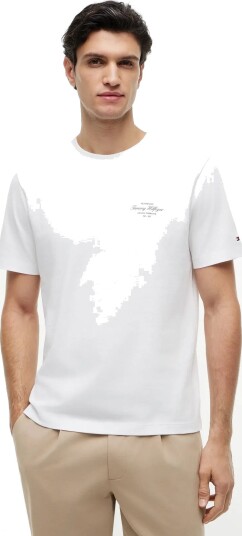 Tommy Hilfiger Nautical Back Photo Regular Tee   White   M