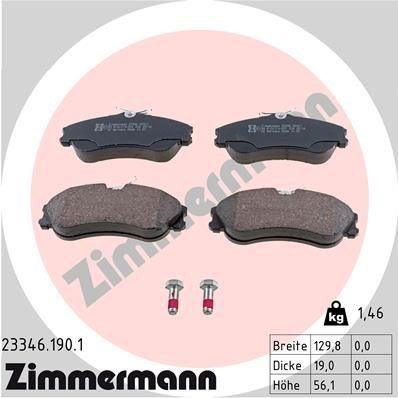 Bremseklosser ZIMMERMANN 23346.190.1