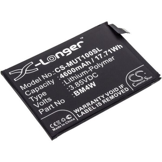 Xiaomi Mi 10i batteri (4700 mAh 3.85 V, Sort)