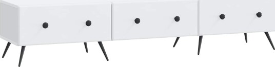 TV skap med skuff Hvit 147 x 34,5 x 30 cm Konstruert tre TV skap med skuff Hvit 147 x 34,5 x 30 cm Konstruert tre