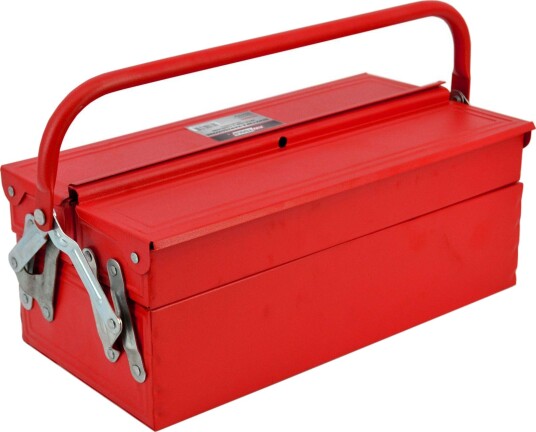 AWTools Verktøykasse AW30982 I Metall, 3-delt, 530 × 220 × 160 mm