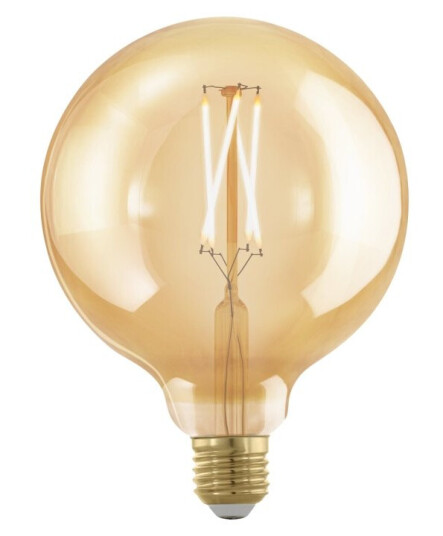 Eglo Led-Filamentlyspære Form: G125 E27 4 W Ekvivalent 28 Varmt Hvitt Lys 1700 K Ravgul
