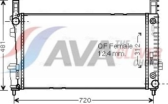 AVA COOLING SYSTEMS MSA2364 Radiator motorkjøling