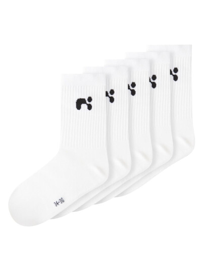 Name It Laris 5-Pack Sock Noos Hvit 40/42