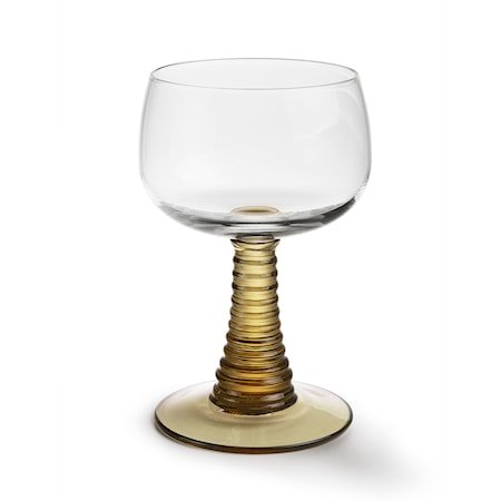 Swirl Vinglass Grønn Swirl Vinglass Grønn
