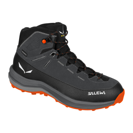 Salewa Mountain Trainer 2 Powertex Mid Boot, fjellsko, barn 35 Onyx/alloy