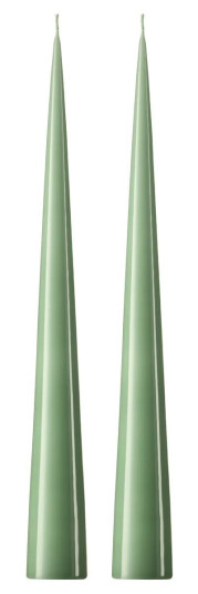 Ester & Erik kjeglelys 37 cm 2-stk. lakket Eucalyptus 66-0