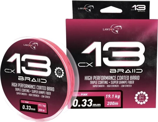 Lawson CX13 Braid 200m, 0.19mm - 0.19MM - 0.19MM Lawson CX13 Braid 200m, 0.19mm - 0.19MM - 0.19MM