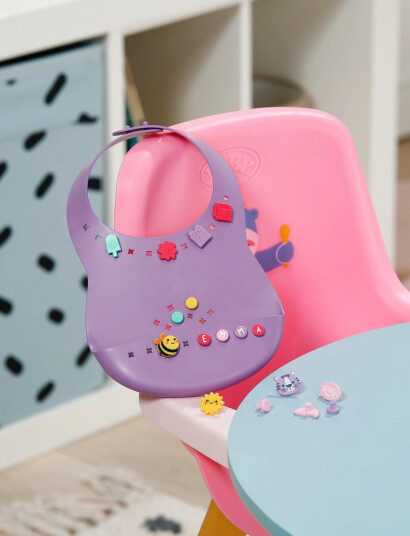 BABY born Baby Born Bib Pinplay - Purple - ONE SIZE
