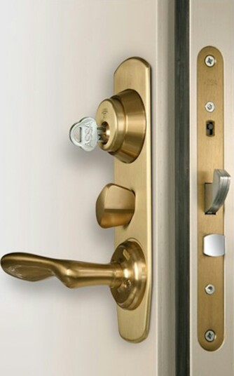 Tilbehørsett Entré ASSA Abloy D12-B1/B3 ASSA D12-B1/B3 Bas Messing
