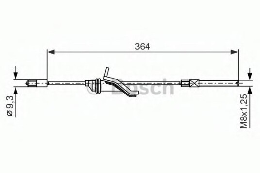 Bosch Tautrekk parkeringsbrems BOSCH 1 987 482 371