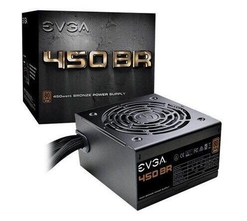 EVGA BR 450 Strømforsyning (PSU) - 450 Watt - 120 mm - 80 Plus Bronze sertifisert