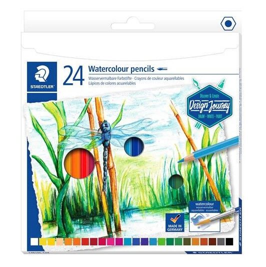 Staedtler Coloured pencil aqu 24pcs 100% PEFC
