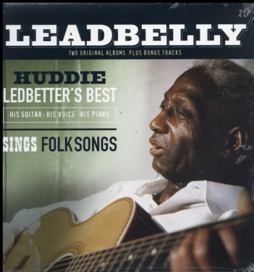 Leadbelly Huddie Ledbetters Best His Guitars His Voice Piano Sings Folksongs Vinyl