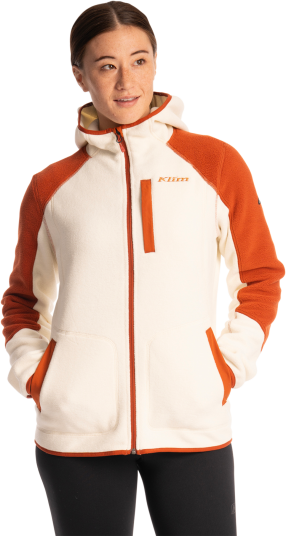 KLIM Fleecejakke Darby Canyon Dame Papyrus Picante